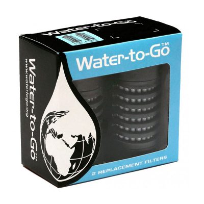 Filtre à eau-gourde ACTIVE transparente 600ml noire Water-To-Go - Montania  Sport