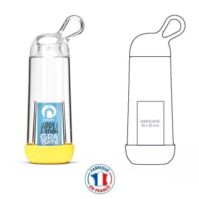 Bouteille nomade personnalisée 100% recyclée et made in France